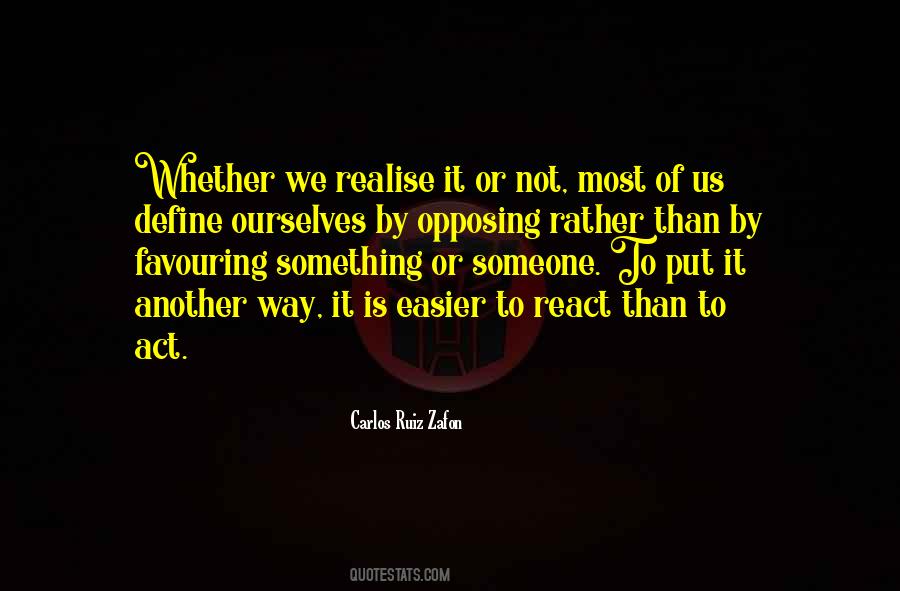 Not To React Quotes #813889