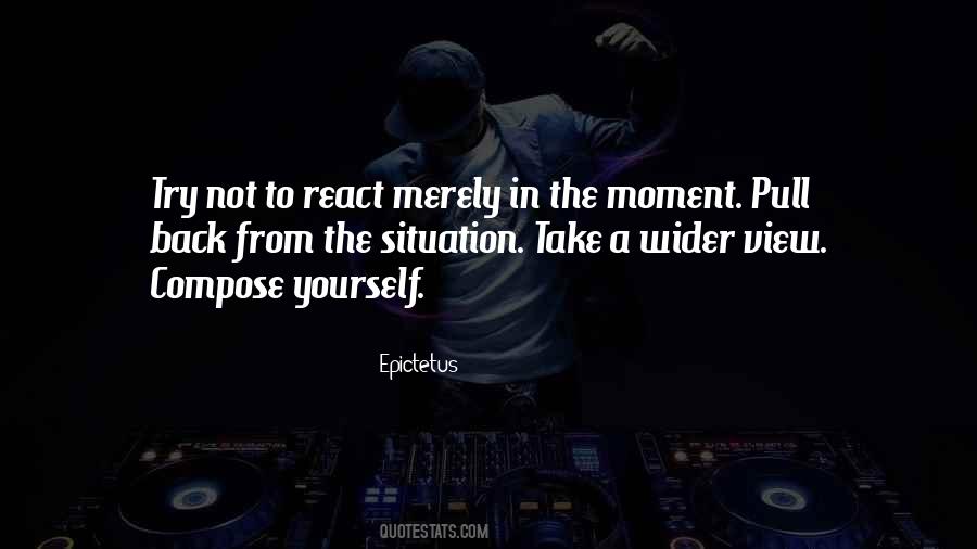 Not To React Quotes #944342
