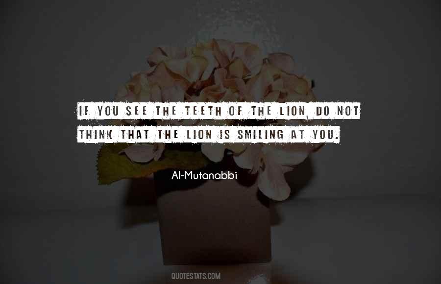Lion Thinking Quotes #1476308