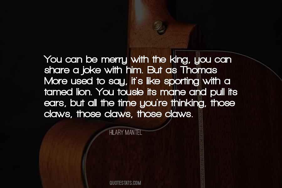 Lion Thinking Quotes #1583062