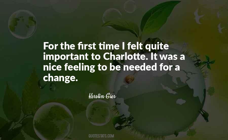 Nice To Be Important Quotes #124901