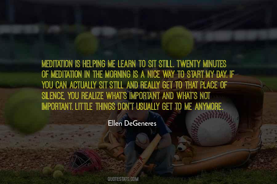 Nice To Be Important Quotes #1506428