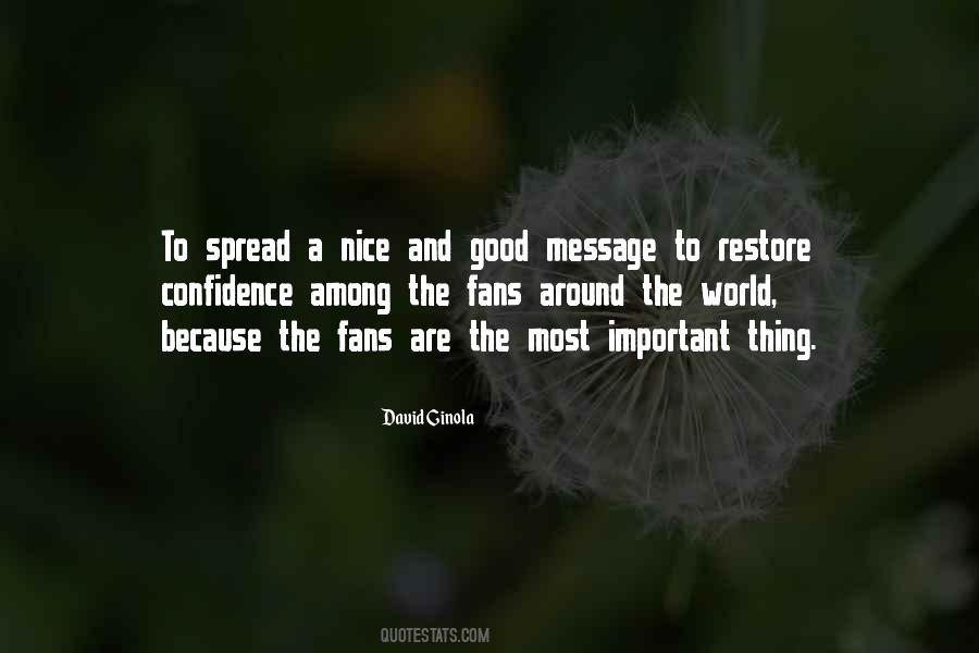 Nice To Be Important Quotes #1592927