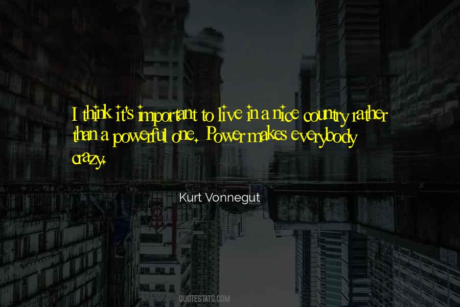 Nice To Be Important Quotes #658300