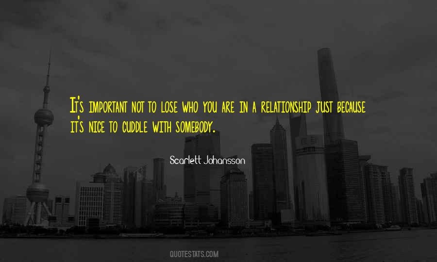 Nice To Be Important Quotes #866604