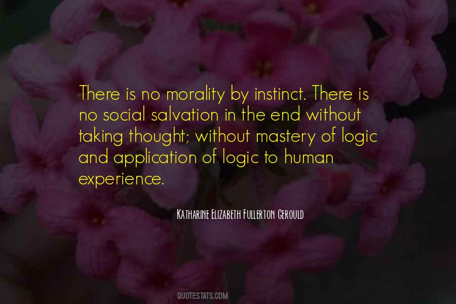 Human Morality Quotes #15740