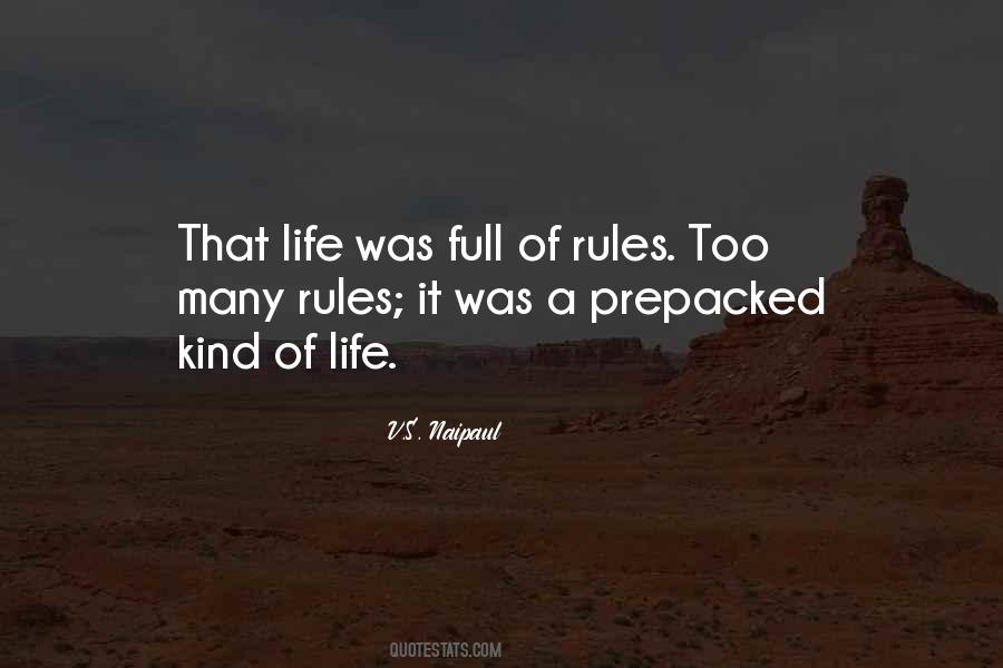 Rules Life Quotes #525961