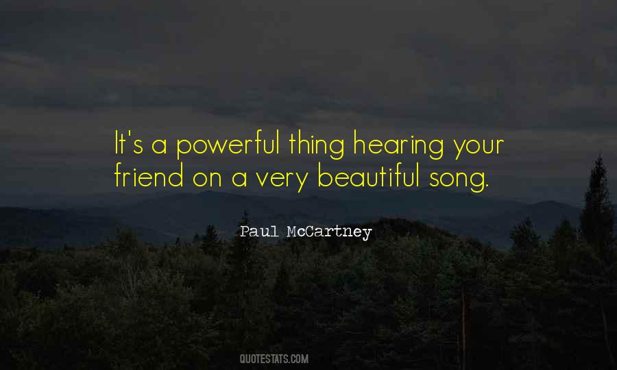 Song Hearing Quotes #1699427