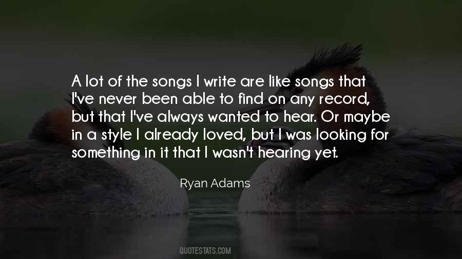 Song Hearing Quotes #247130
