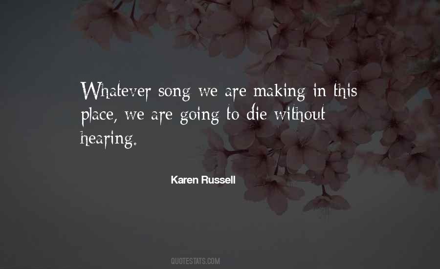 Song Hearing Quotes #506676