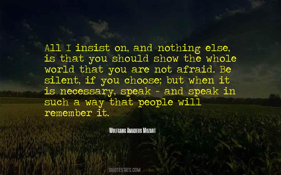 Speak In Silence Quotes #1458114
