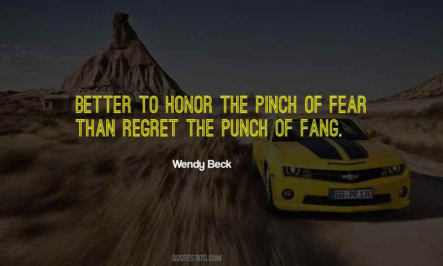 Fear Regret Quotes #1585432