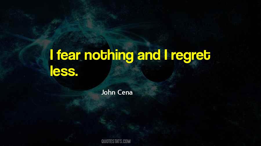 Fear Regret Quotes #1818428