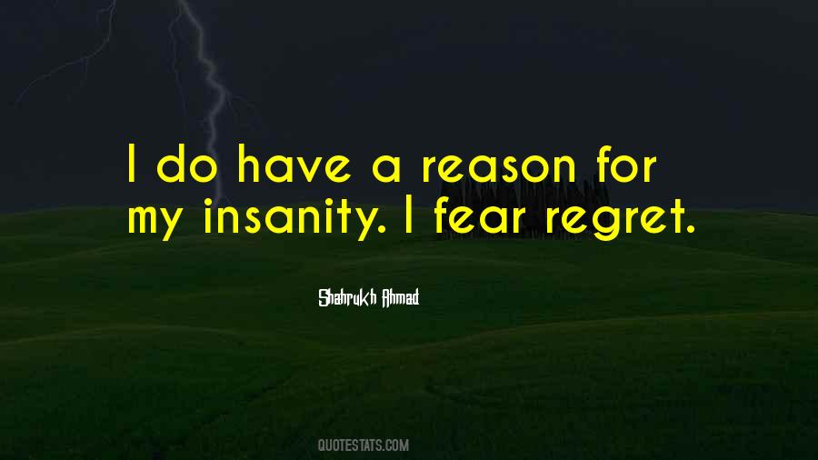 Fear Regret Quotes #682284