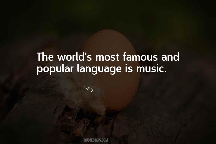 Quotes About Music And Language #1361566