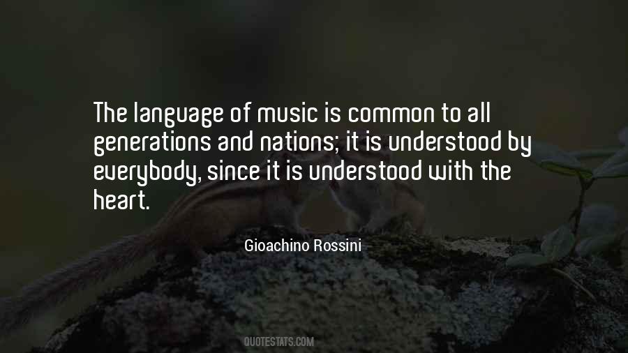 Quotes About Music And Language #1397582