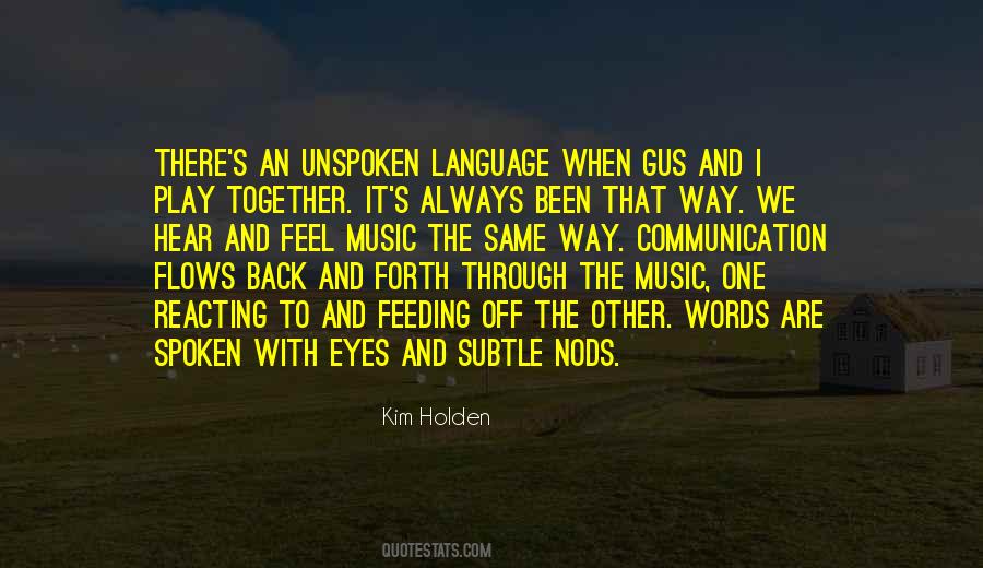 Quotes About Music And Language #1411763