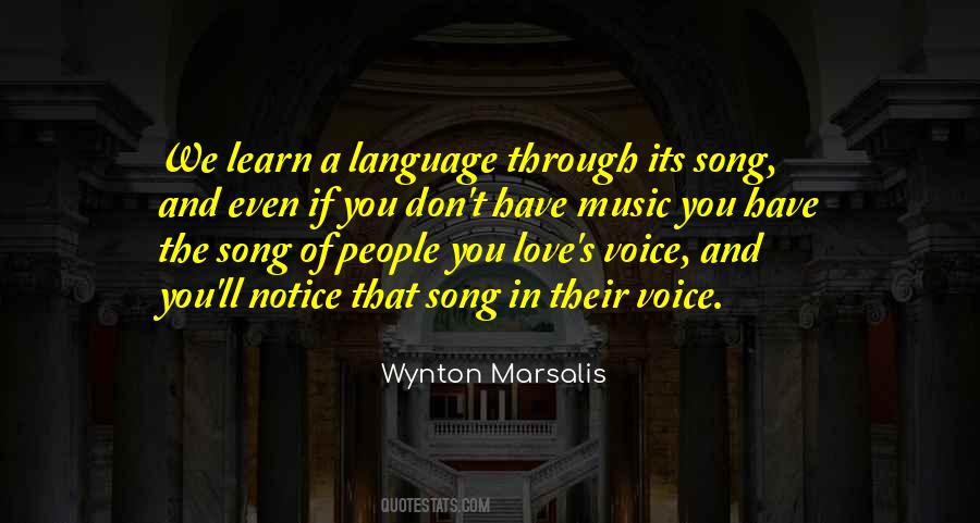 Quotes About Music And Language #1635115