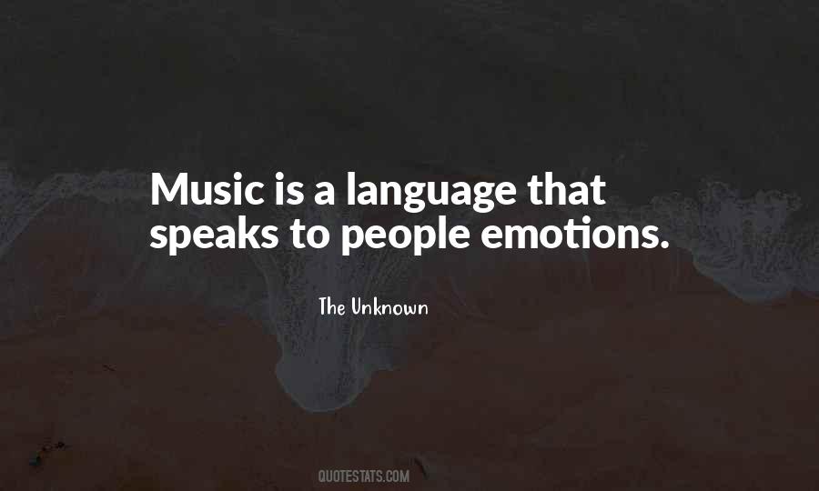 Quotes About Music And Language #83346