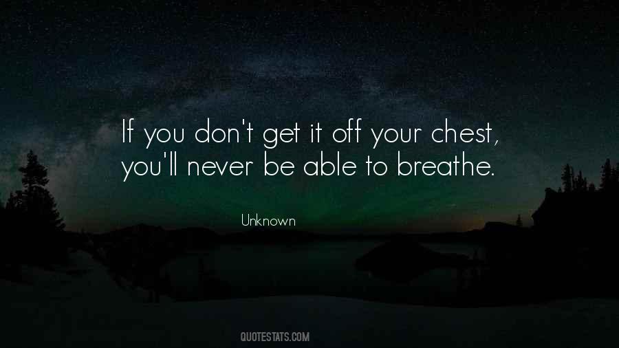 Able To Breathe Quotes #848599