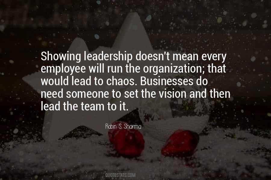 Team Vision Quotes #20361