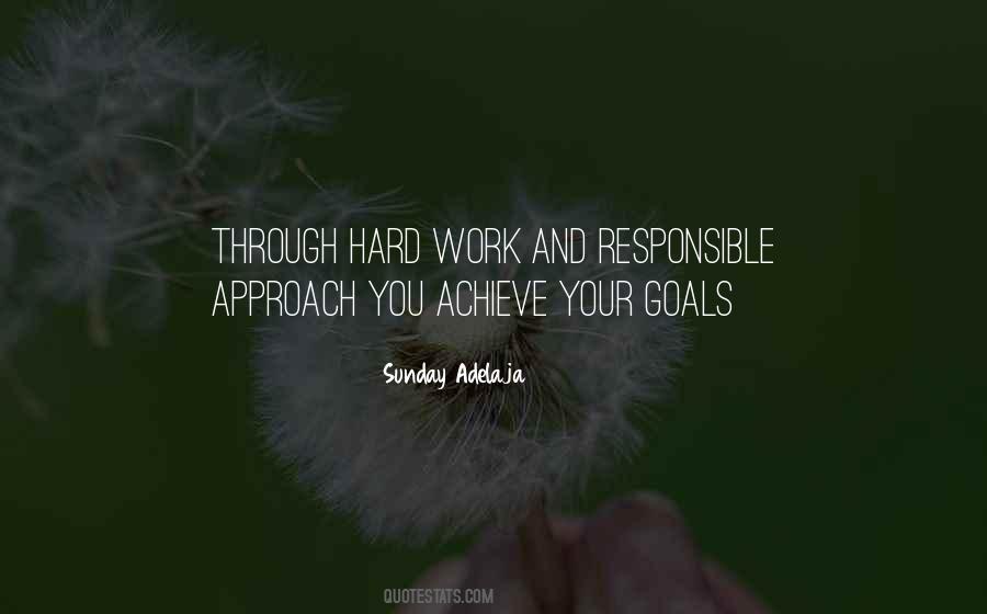 Quotes About Goals And Hard Work #1764965