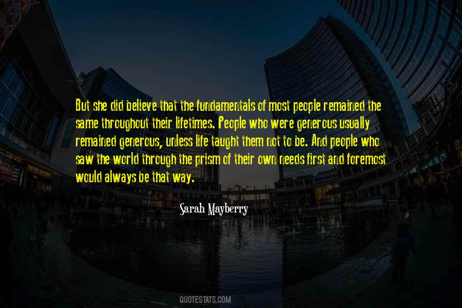 Fundamentals Of Life Quotes #1267720