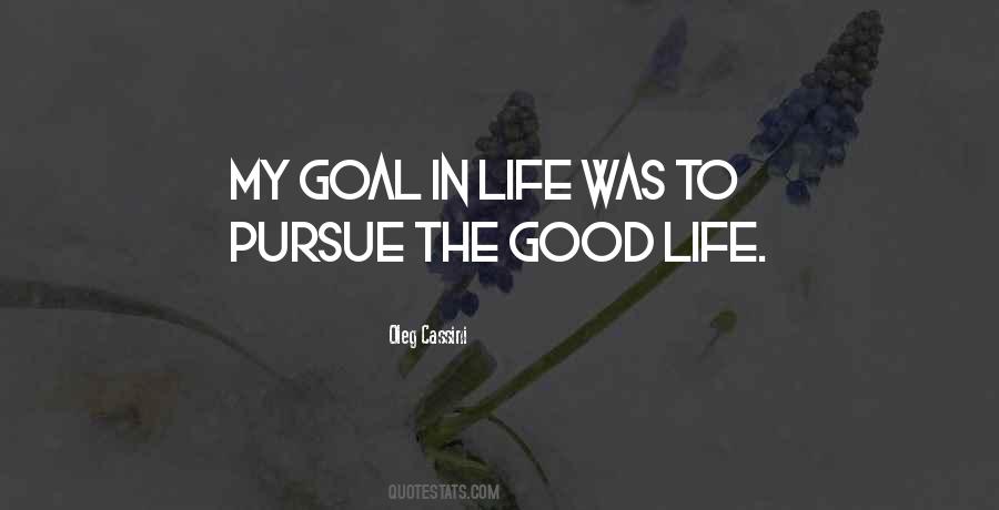 Quotes About Goal In Life #312623