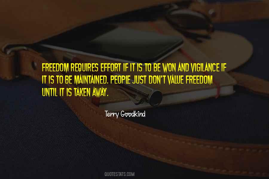 Freedom Vigilance Quotes #1734040