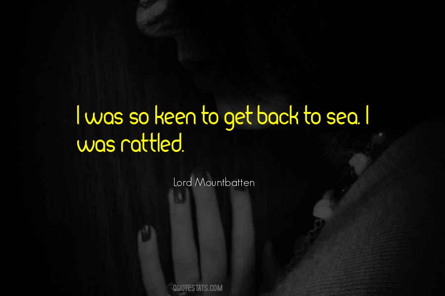 Back To Sea Quotes #1755082