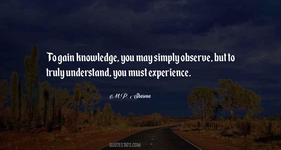 Gain Experience Quotes #1236984