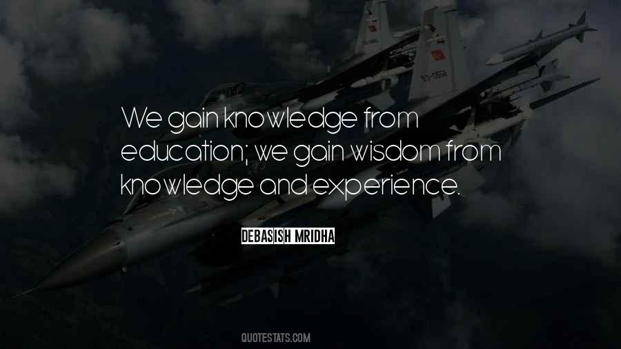 Gain Experience Quotes #557168