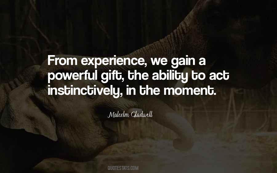 Gain Experience Quotes #676570