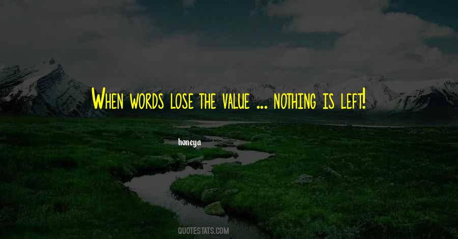 Value Words Quotes #1729292