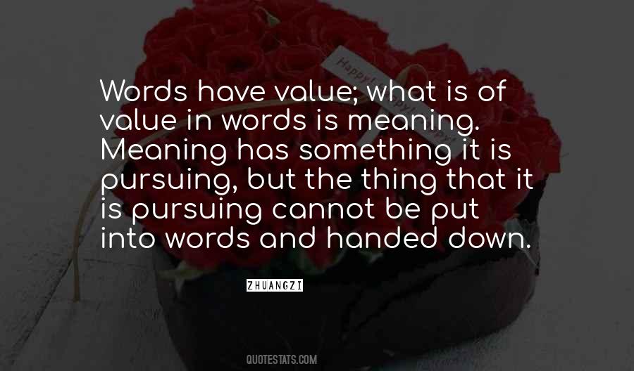 Value Words Quotes #576257