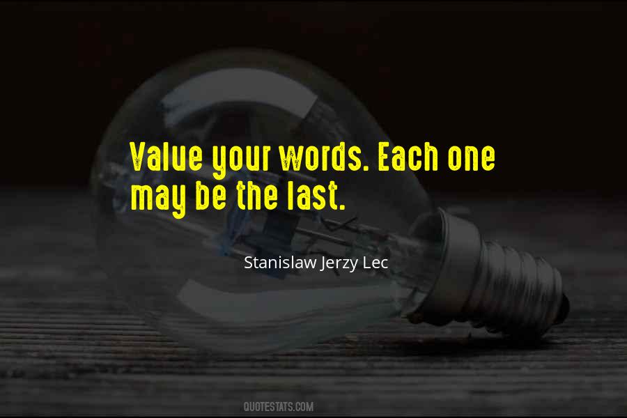 Value Words Quotes #761518
