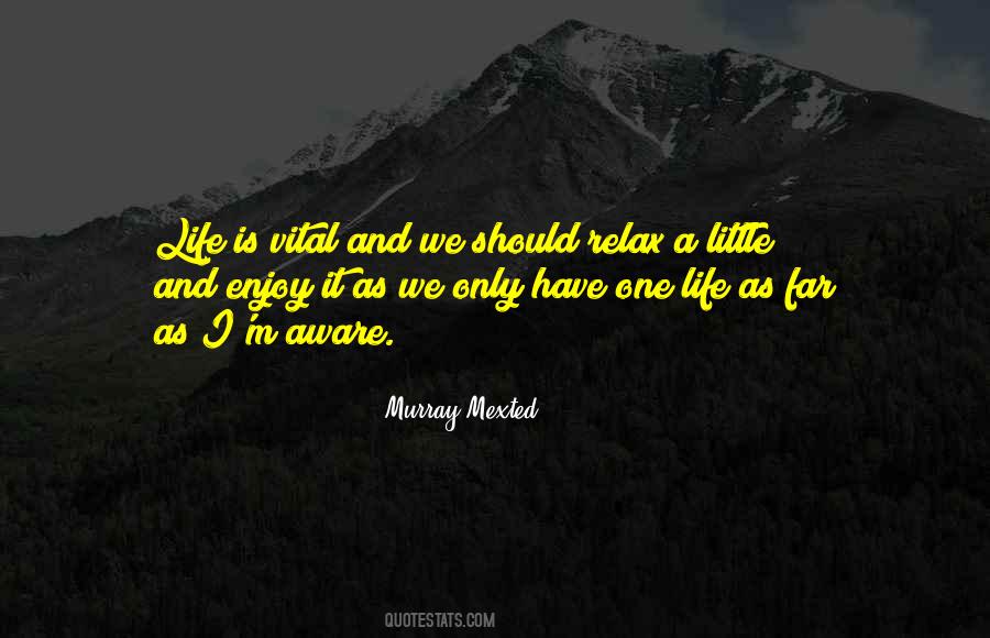 We Only Have One Life Quotes #1055763