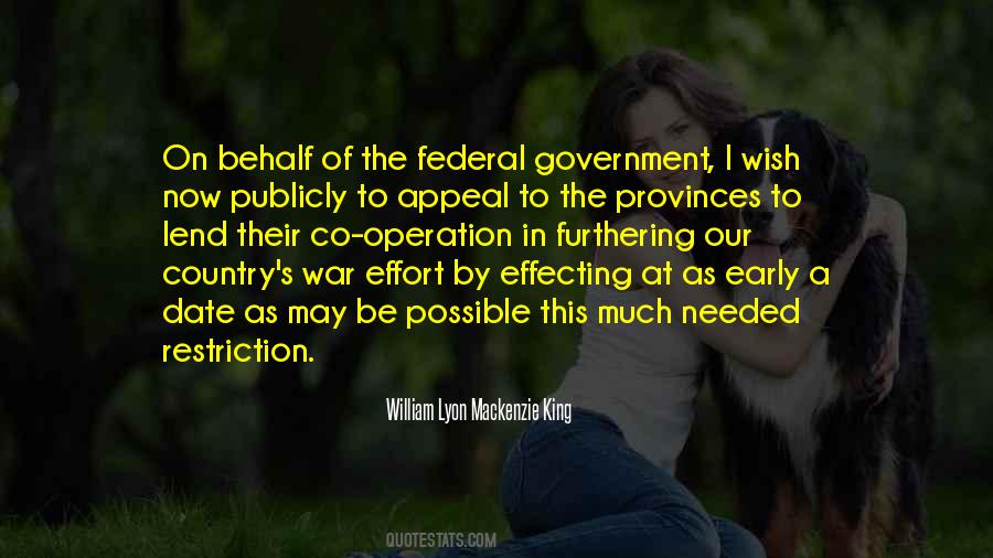 Quotes About The Federal Government #1115033