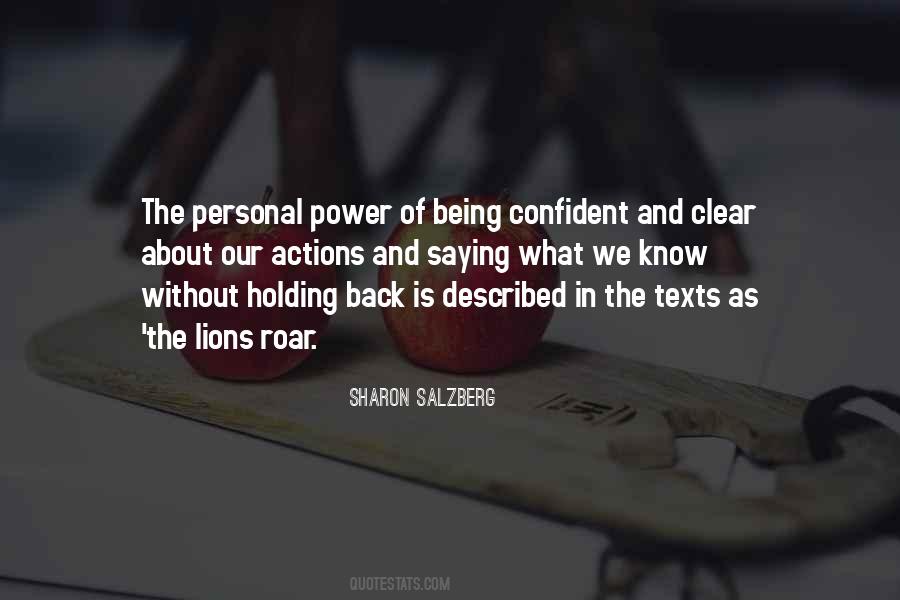 Quotes About Holding Power #1503803