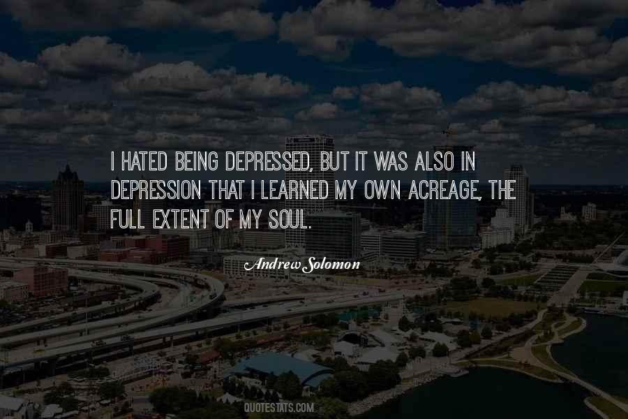 I Was Depressed Quotes #1743334