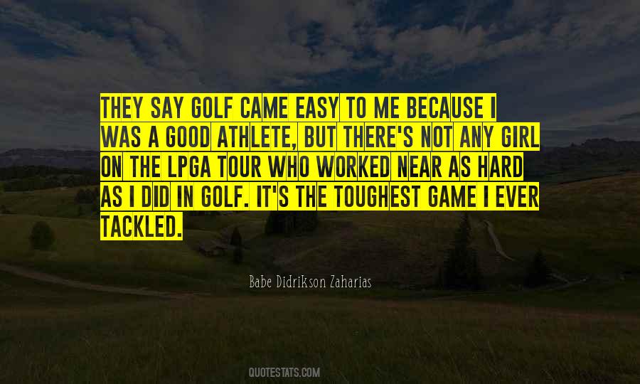 Good Game Of Golf Quotes #521759
