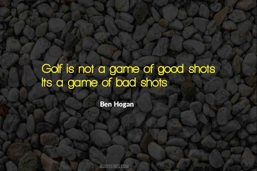 Good Game Of Golf Quotes #551171