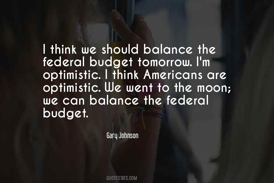 Quotes About The Federal Budget #1387075