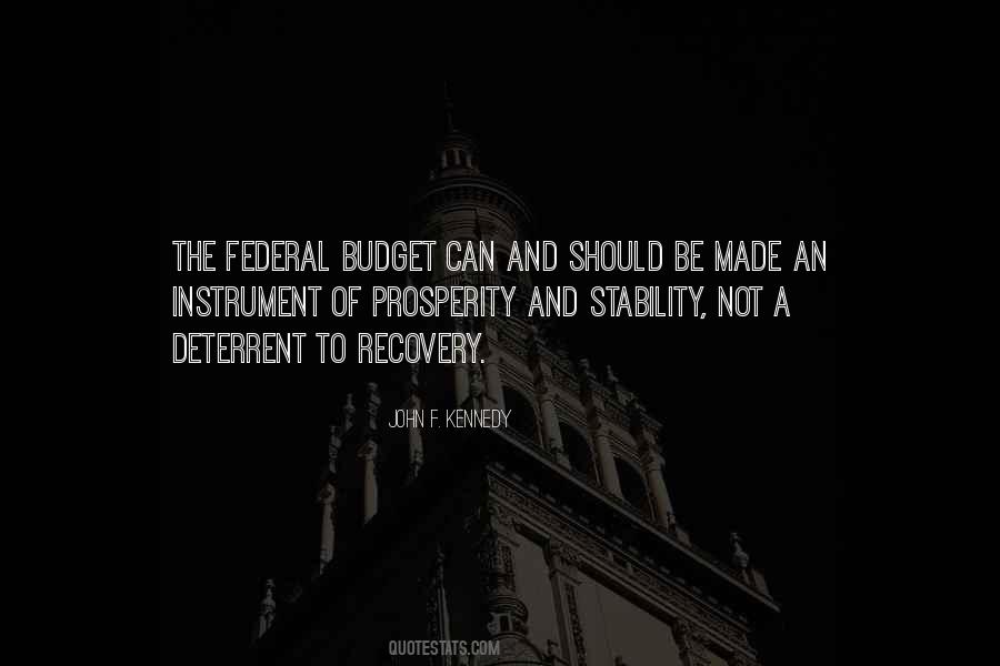 Quotes About The Federal Budget #1462067