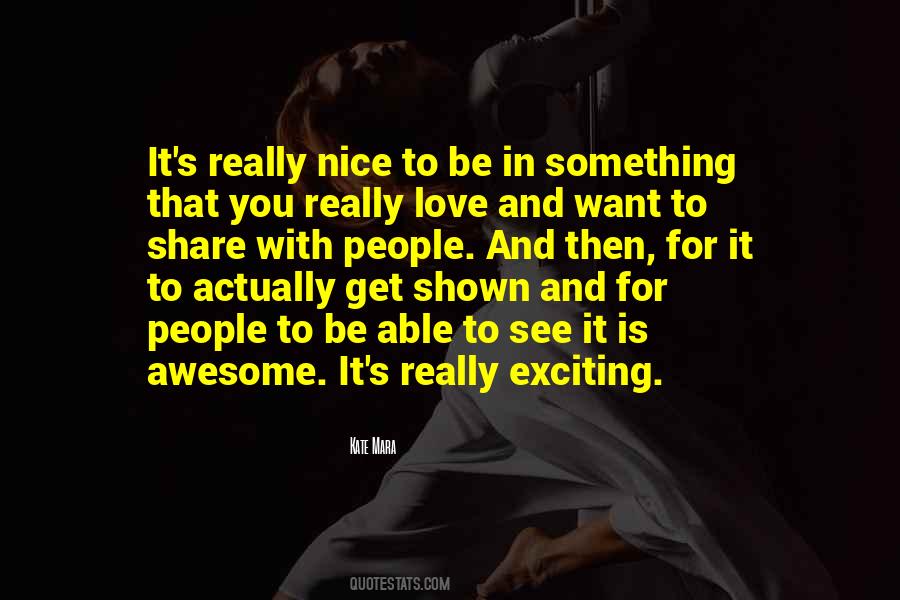 Something Exciting Quotes #659375