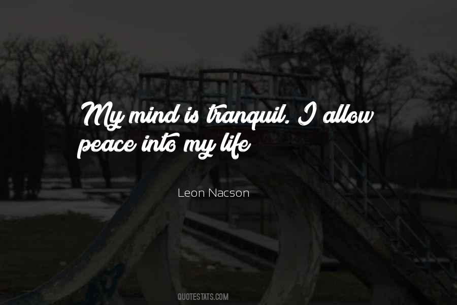 Tranquil Life Quotes #1583496