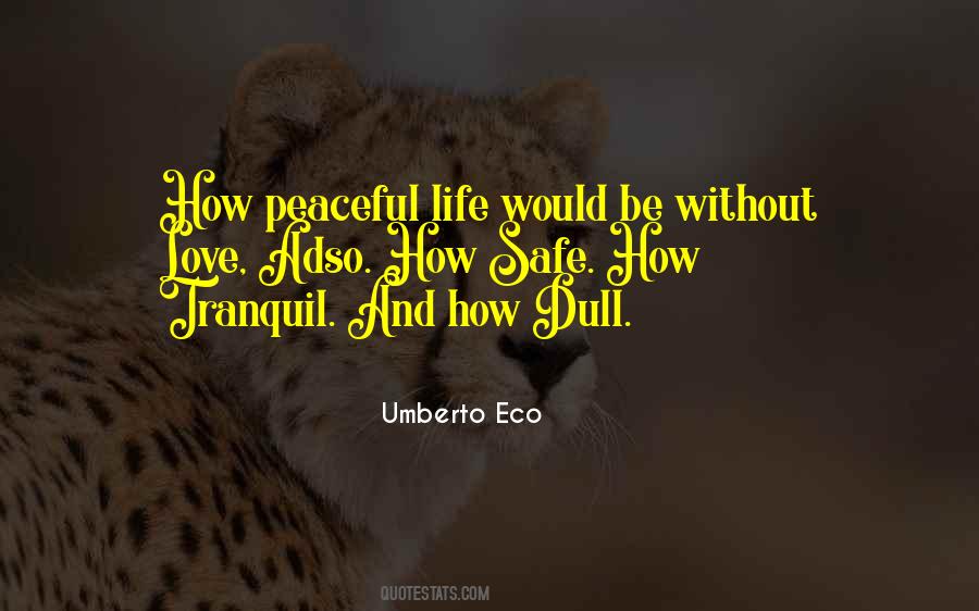 Tranquil Life Quotes #501355