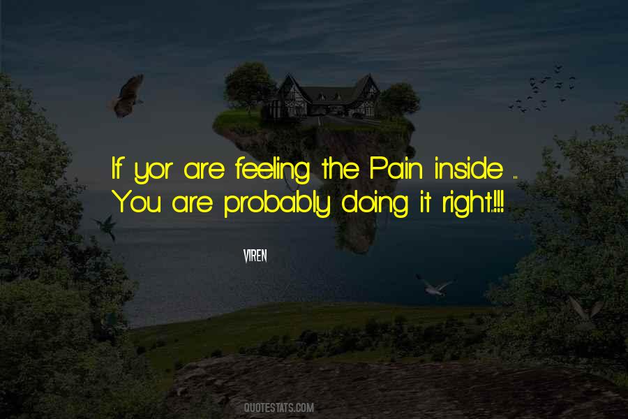 Feeling Inside Quotes #480018