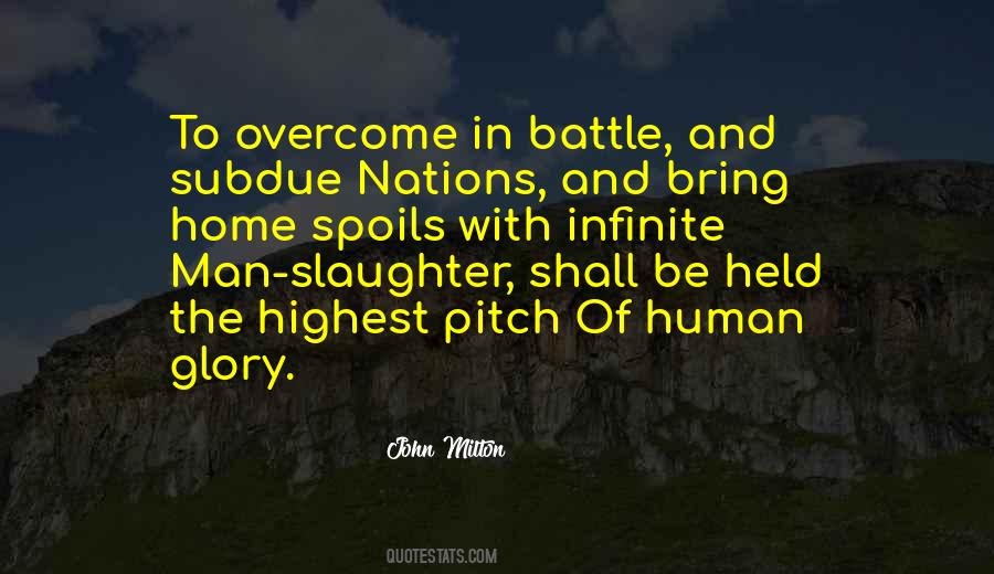 Quotes About Glory Of Battle #849106