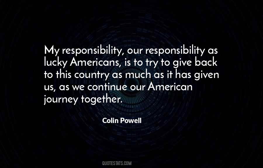 Military Responsibility Quotes #1153327